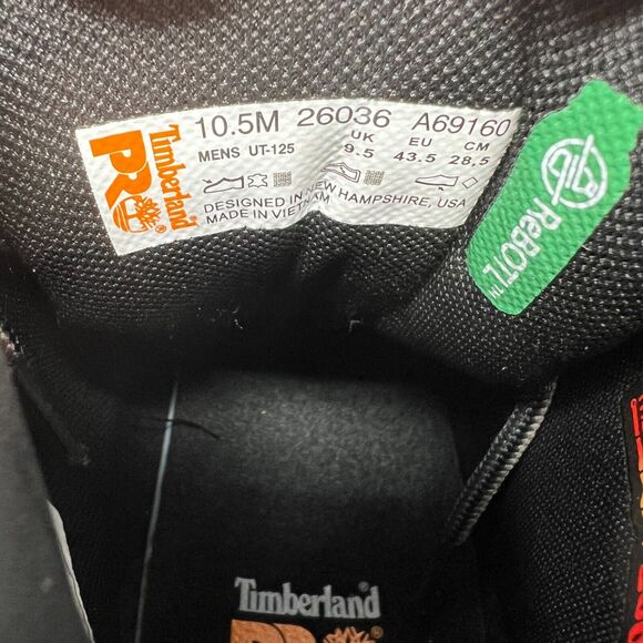 Timberland PRO 6IN Direct Attach Size Men's 10.5 Soft Toe WP/Insulated Work Boot - Picture 11 of 12